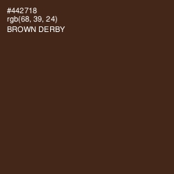 #442718 - Brown Derby Color Image